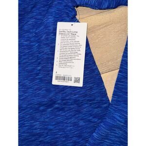 NWT Lululemon rare long sleeve rare swiftly bright blue Houston 10k race 8